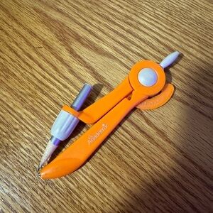 It’s Academic Back to School Supplies Orange Compass in Inches & Centimeters
